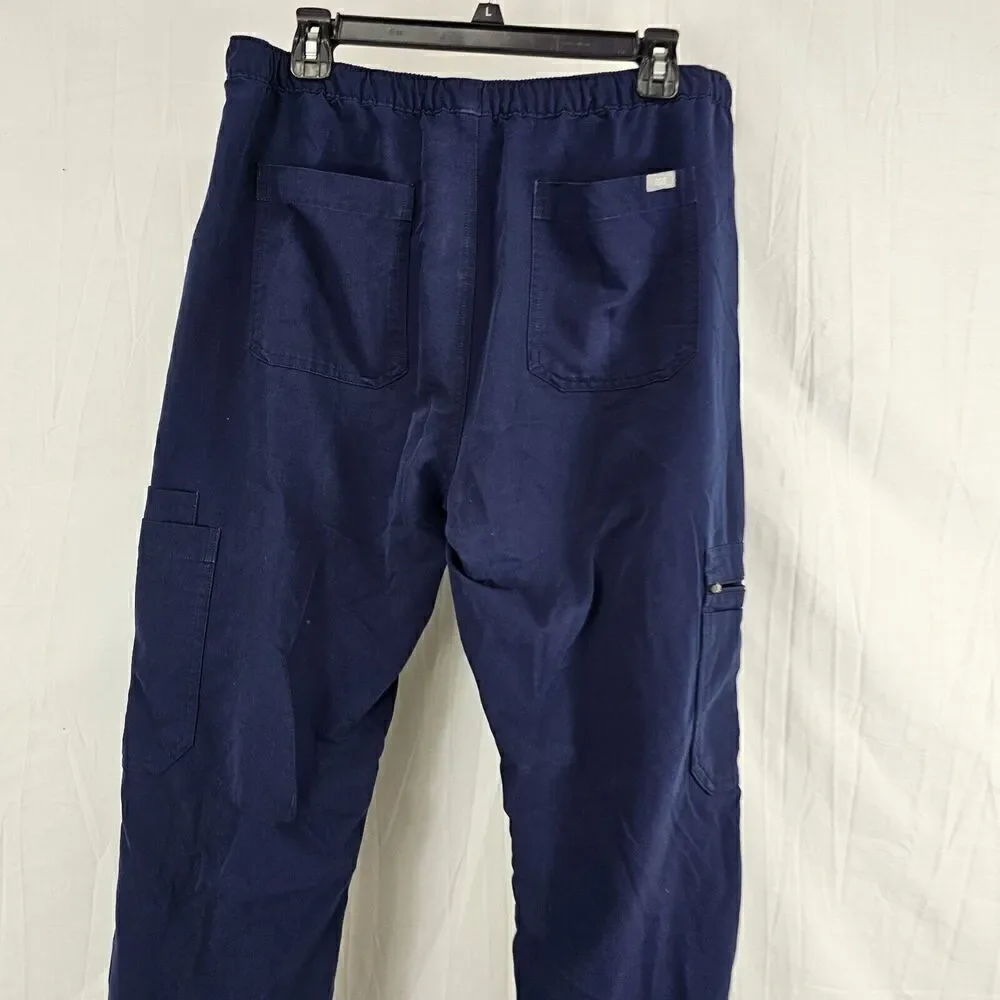 Figs Cairo Cargo Scrub Pants Men's Large Navy Blue Technical Collection Medical